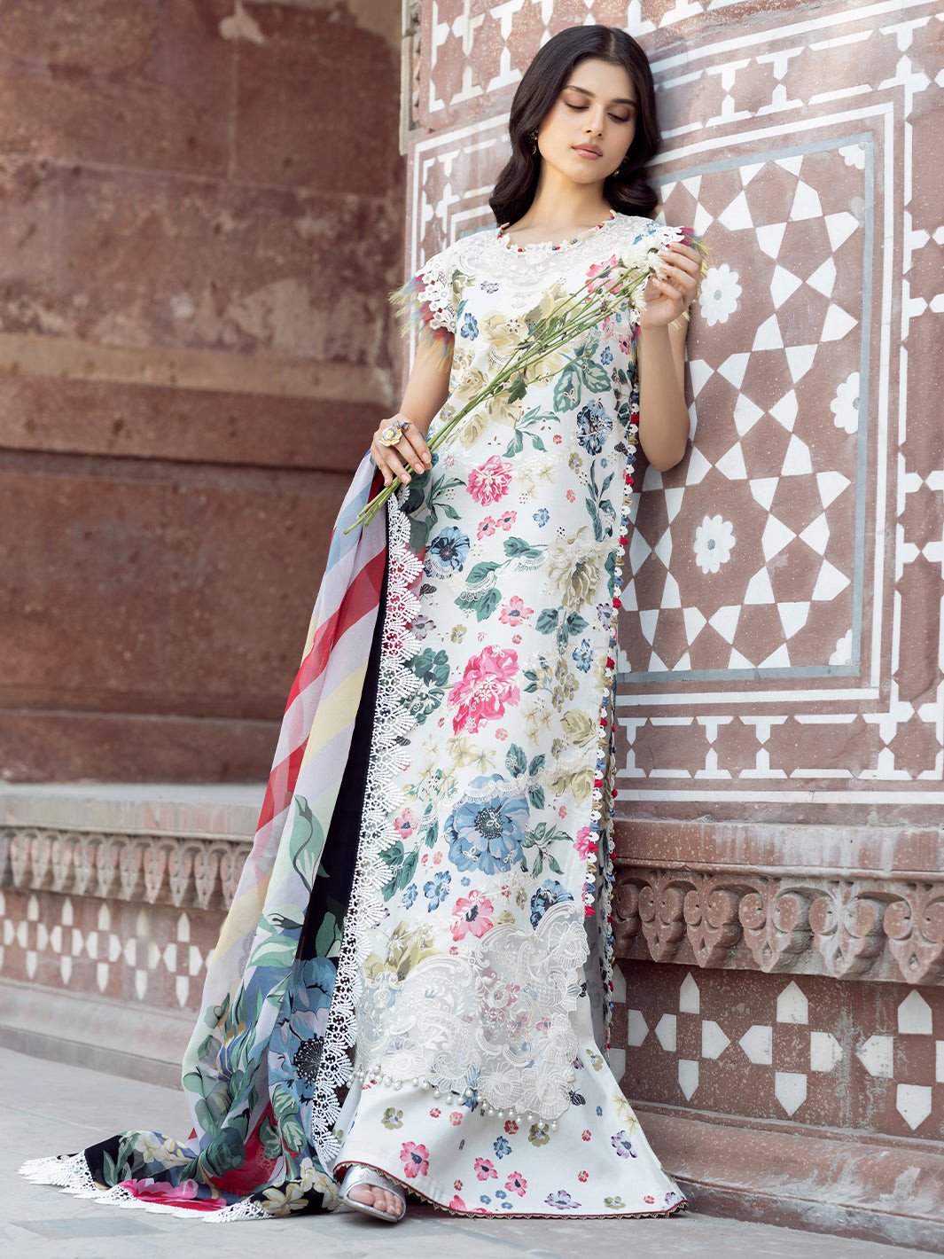Bin Ilyas Naqsh Unstitched Lawn Exclusive Collection | D10