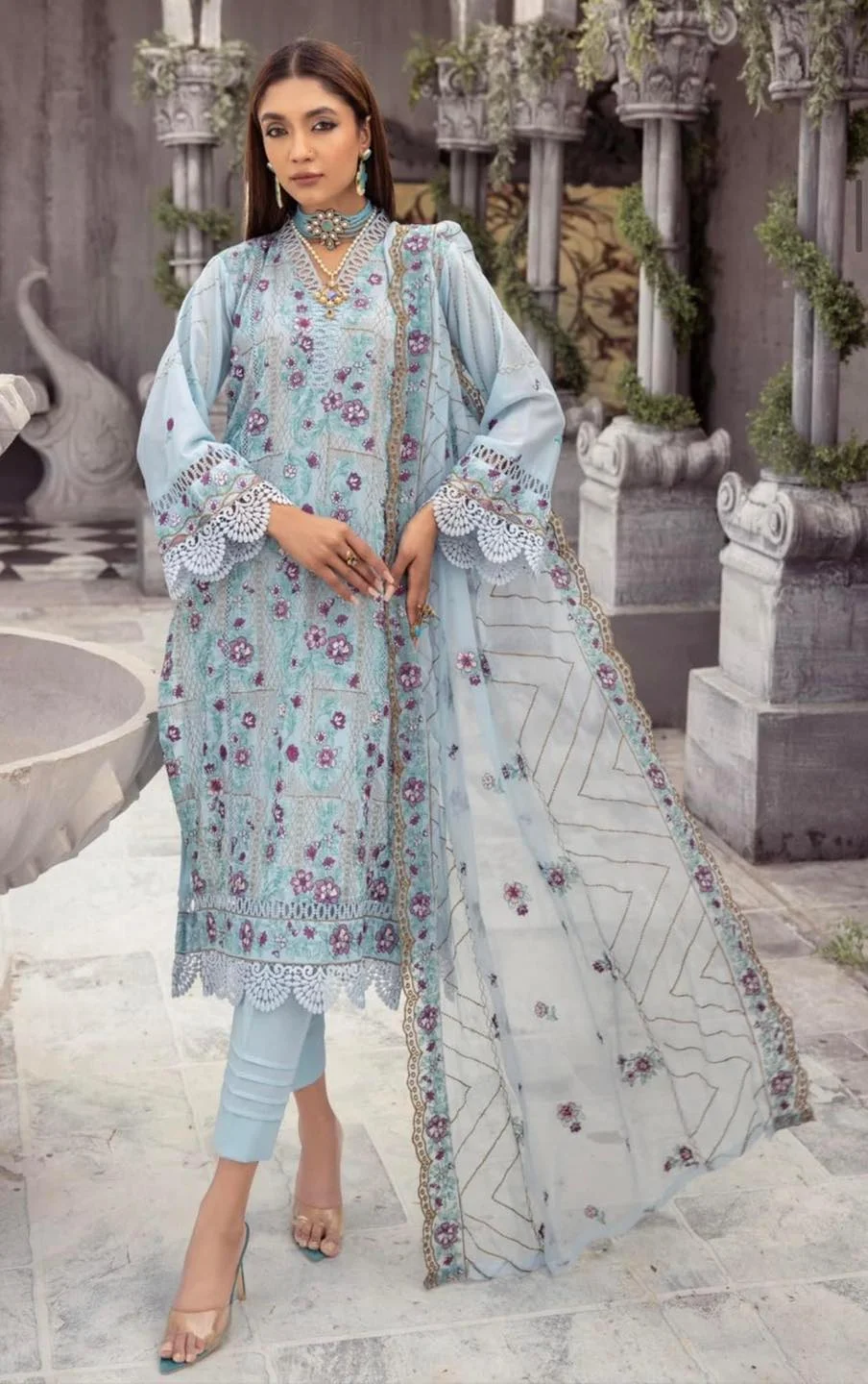 Princess signature series by Anaya hoor ZA-712 3 pcs at shelai