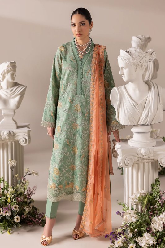 Rajbari Exclusive Collection | Embroidered Chiffon Dopatta 06