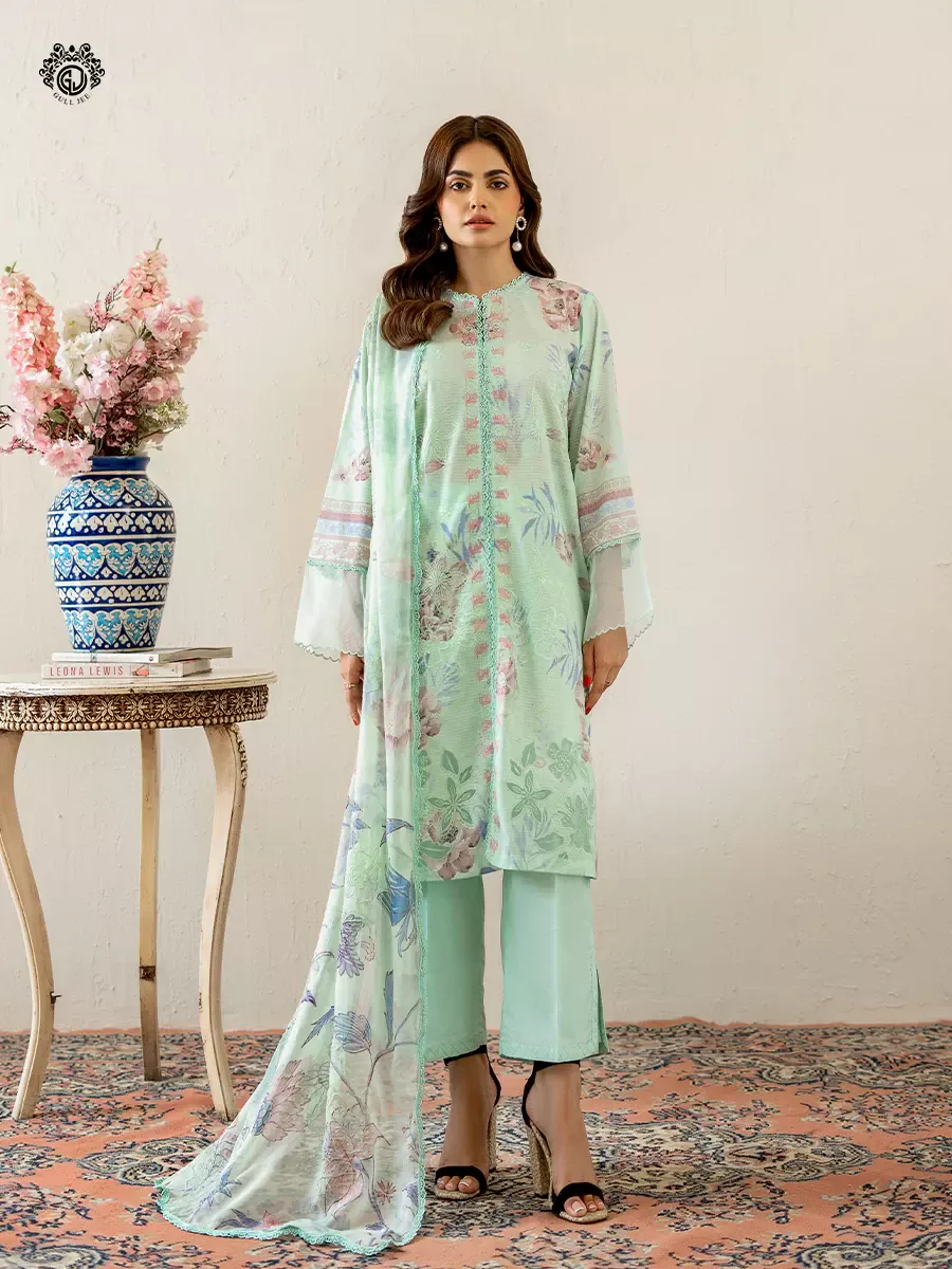 Morja | 3 PC UN-STITCHED | GMJ2508A2