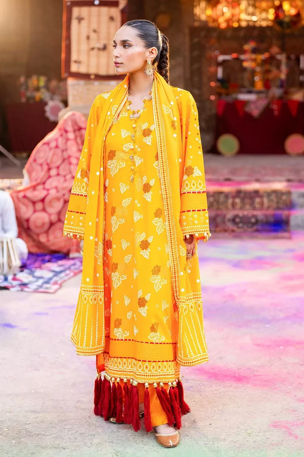 Gul Ahmed Chunri Printed Lawn Unstitched | SHELAI20882