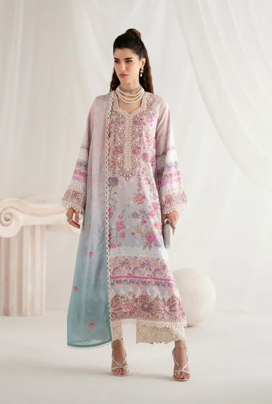 Garden Whisper | Unstitched 3pcs | FLORIS