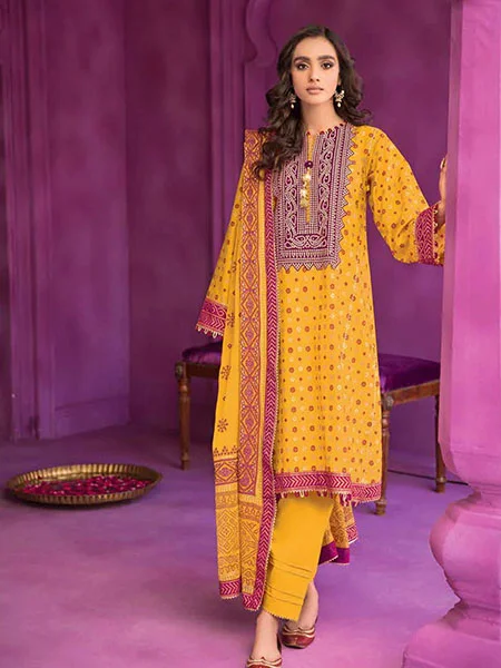 Gul Ahmed BM32009 three piece embroidered chiffon collection