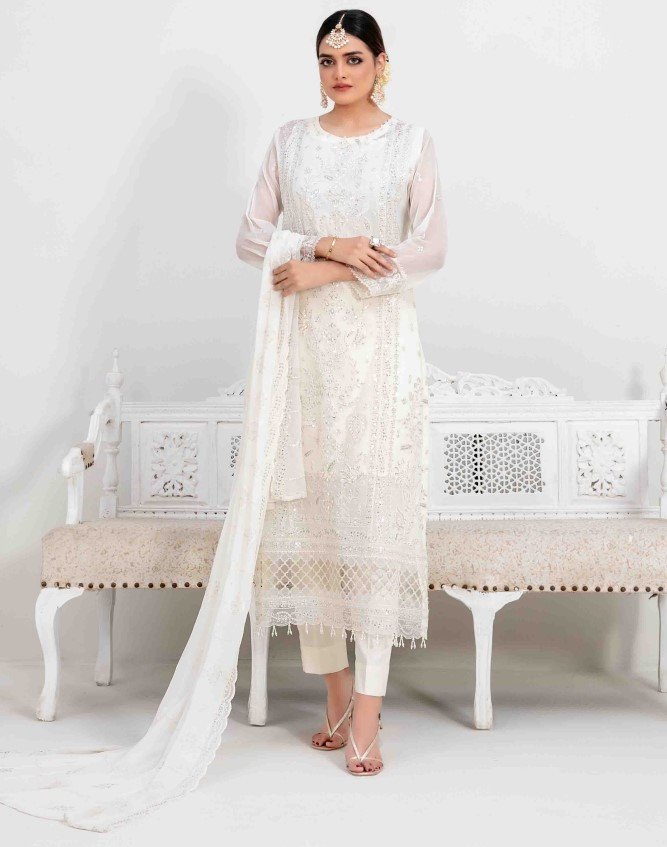 Tawakkal Rashieka Embroidered Fancy Chiffon Unstitched Exclusive Collection 25 | D4