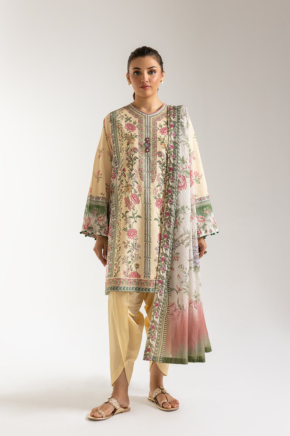 ETHNC Summer Print Collection 25 | PALE YELLOW E0690/202/227