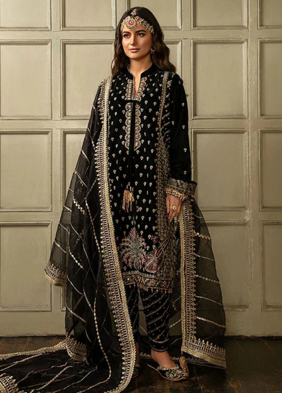 Nur By Sobia Nazir Embroidered Velvet Suits Unstitched | SHELAI7187