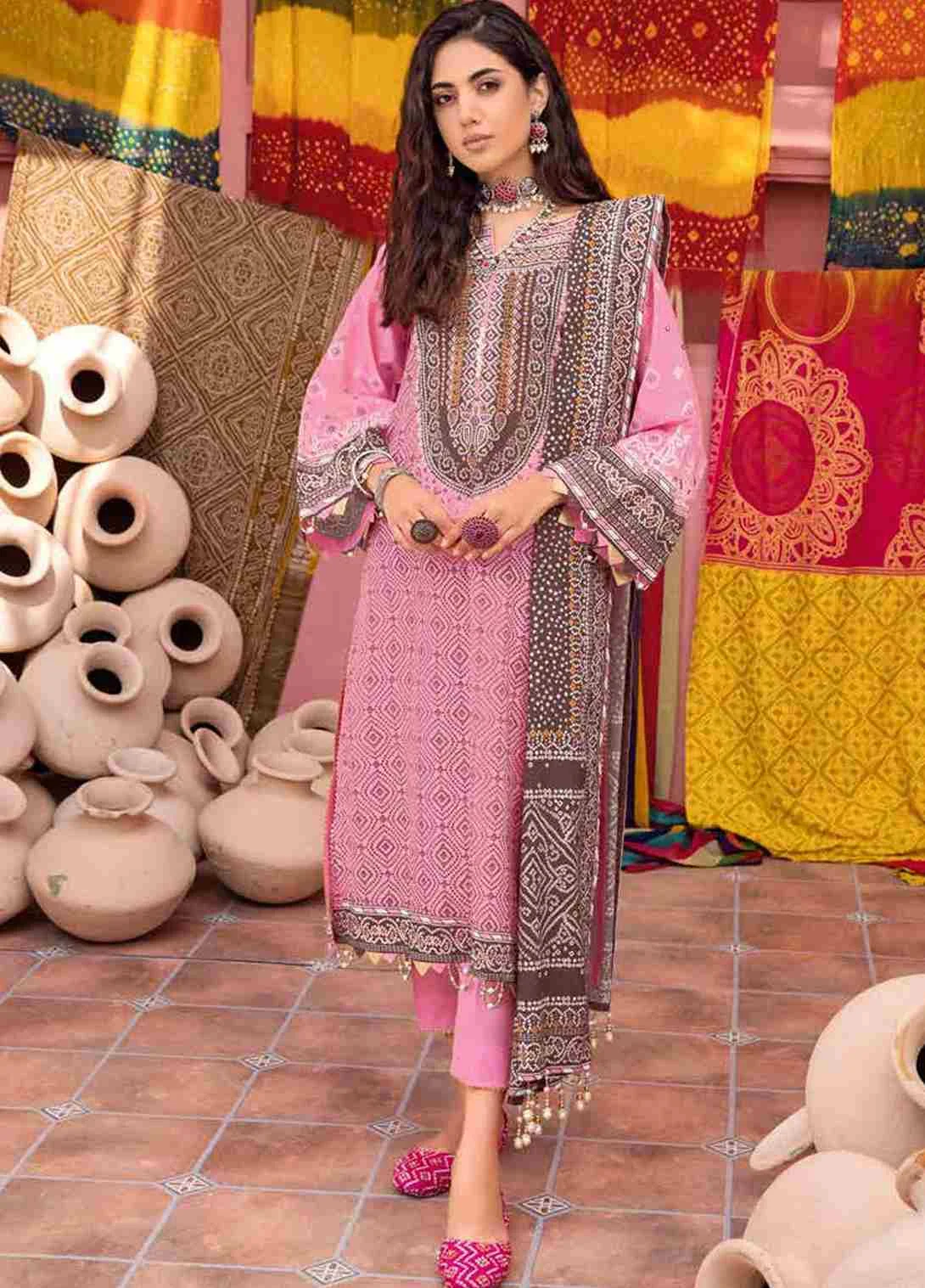 Gul Ahmed CL32054A printed chunri three piece collection