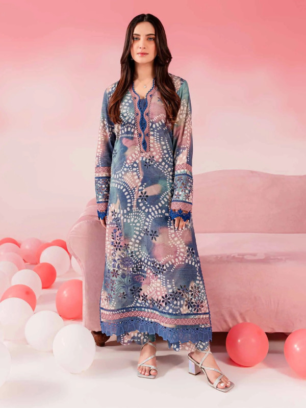 Nureh Ballerina Embroidered Chikankari Lawn Unstitched 2Pc I SHELAI8643
