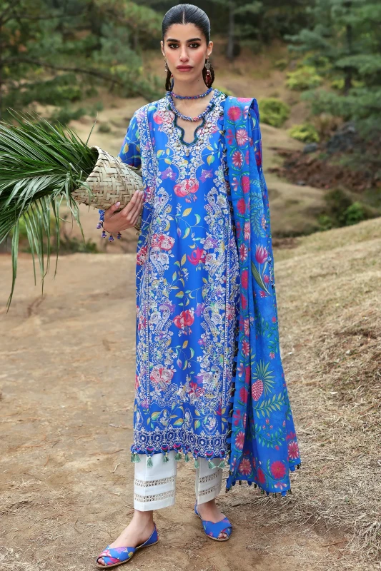 ZAHA Lawn 2025 – Unstitched Exclusive Collection | ZAYANA (ZL25-01 B)