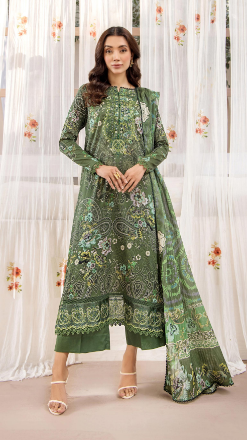 Esme By Gulljee Vol-01 Printed Embroidered Lawn Collection (GU ESM2401-A10)