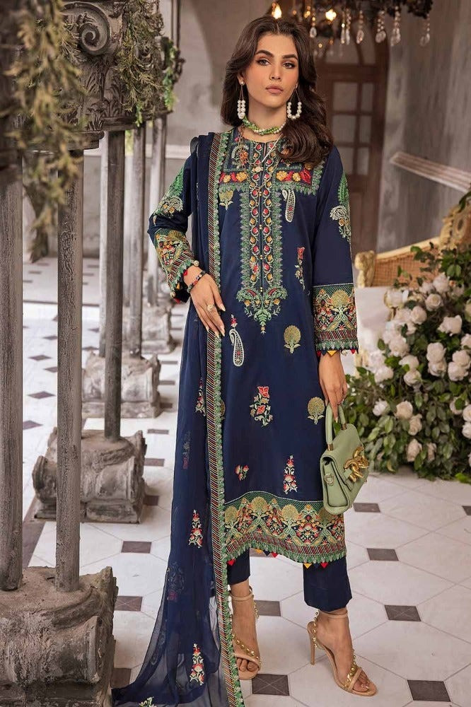 Gul Ahmed Premium Embroidered Lawn Unstitched | SHELAI13473
