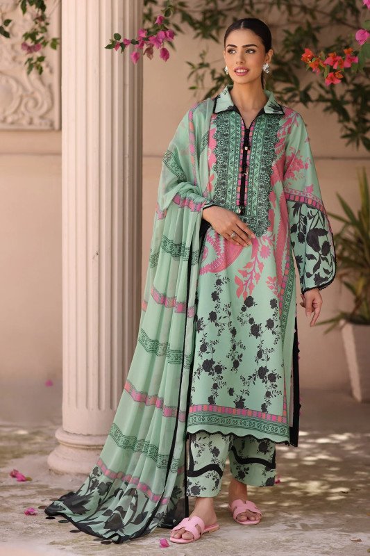 Charizma C Prints | Unstitched Printed Lawn | SHELAI26081320