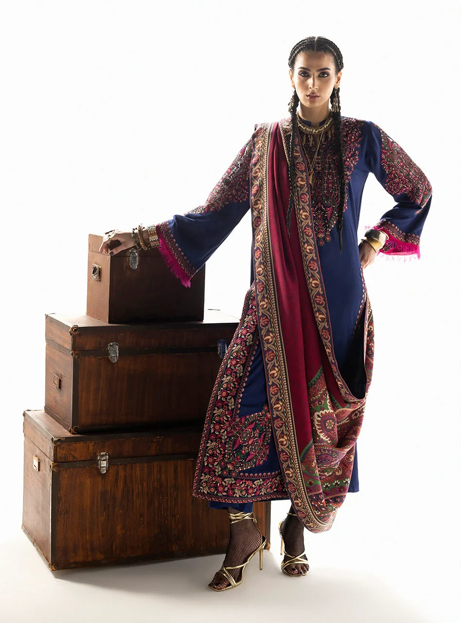 Zainab Chottani Unstitched 3pcs | Vilana - D9