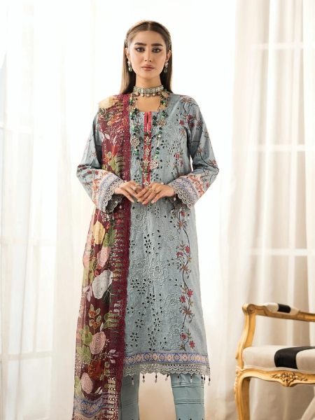 Alzohaib By Sunshine SBE-23-09 Bloom Embroidered Cutwork Edition 2023