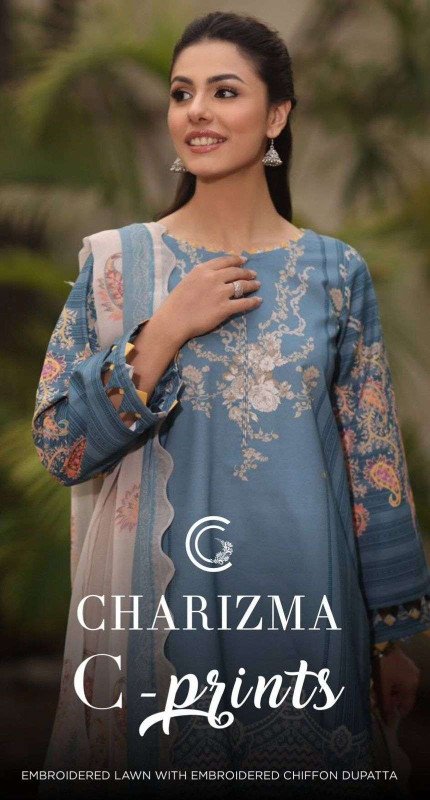 Charizma C Prints Unstitched Lawn Exclusive Collection 25