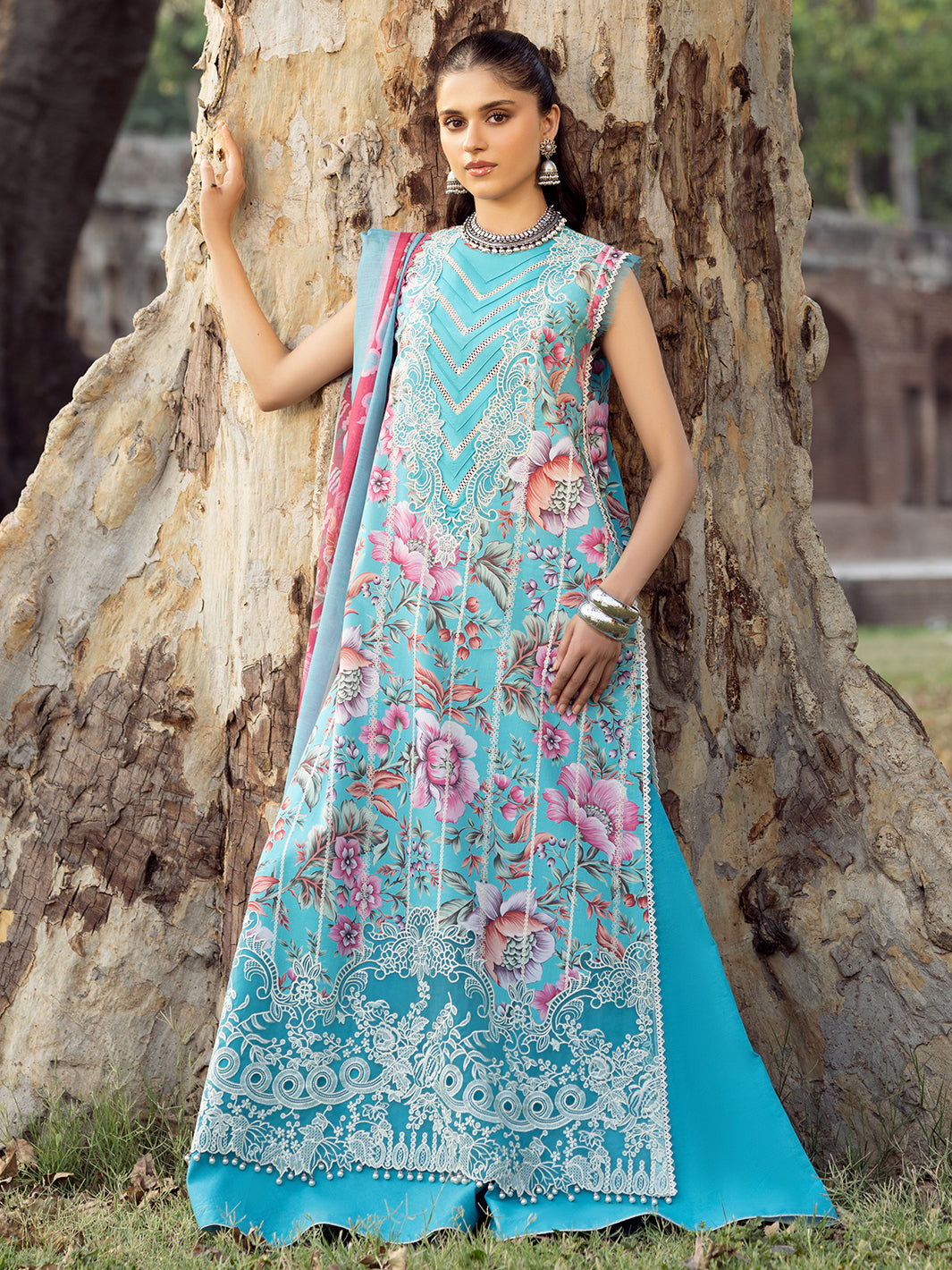 Bin Ilyas Naqsh Unstitched Lawn Exclusive Collection | D15