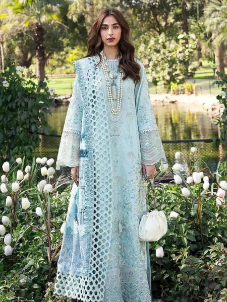 Nilofer Shahid HEAVEN’S MIST Luxury Lawn 2023 Collection at Shelai