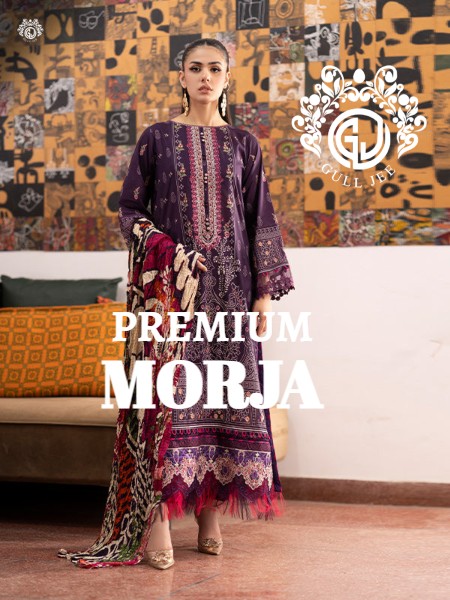 MORJA LUXE LAWN BY GULLJEE UNSTITCHED ''24 COLLECTION