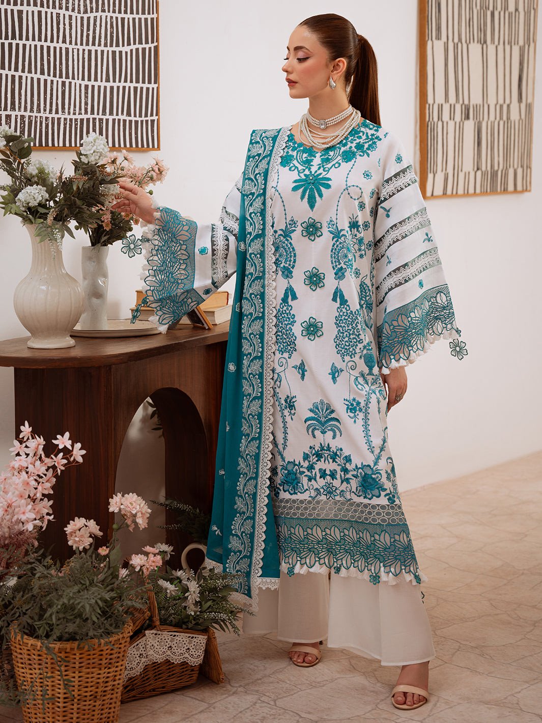 Shanaya By Mahnur Unstitched Lawn'26 | SN-09