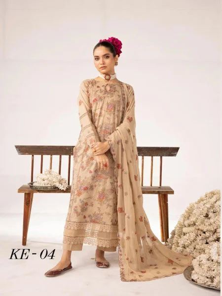 Elegance Emb Lawn By Khoobsurat'24 KE-04