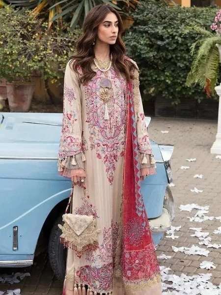 Nilofer Shahid Divine Light Luxury Lawn 2023 at Shelai