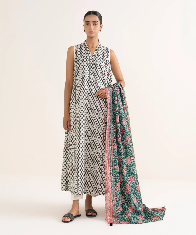 Sapphire | 3 Piece - Printed Lawn Suit |  U3P-DD25V6-37