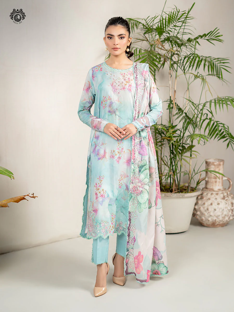 PRETTY PETALS by GullJee–Unstitched 3 Piece Collection – GPP2401A2