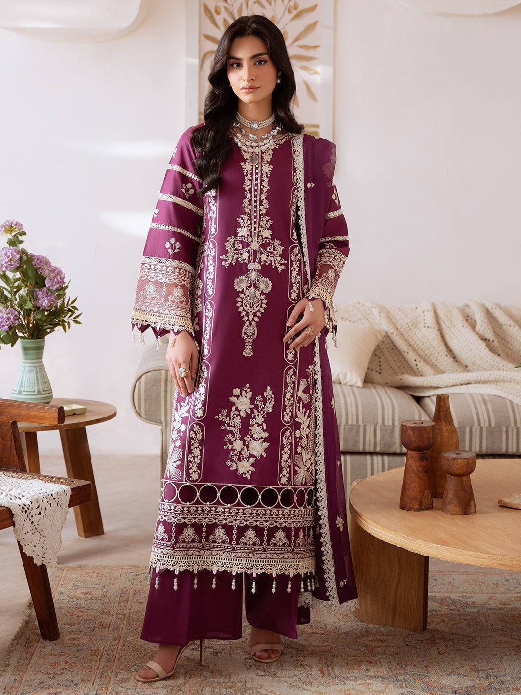 Shanaya By Mahnur Unstitched Lawn'26 | SN-03
