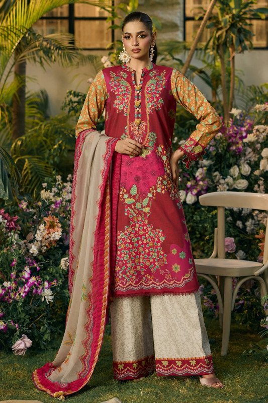 Charizma C Prints | Unstitched Printed Lawn | SHELAI26081317