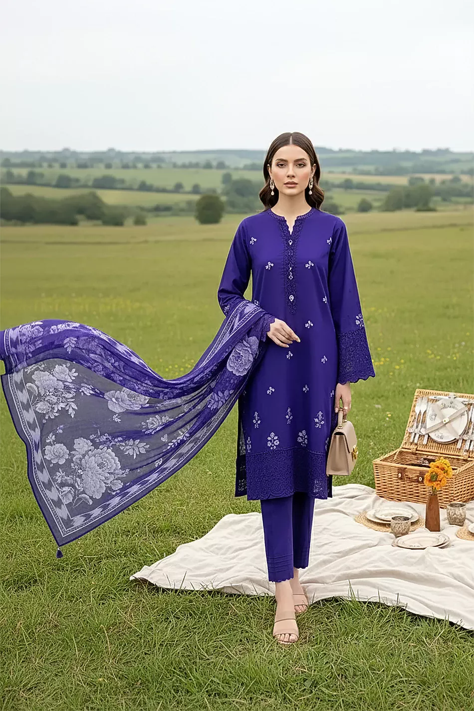 LAKHANY Essential Unstitched | IZ-0400