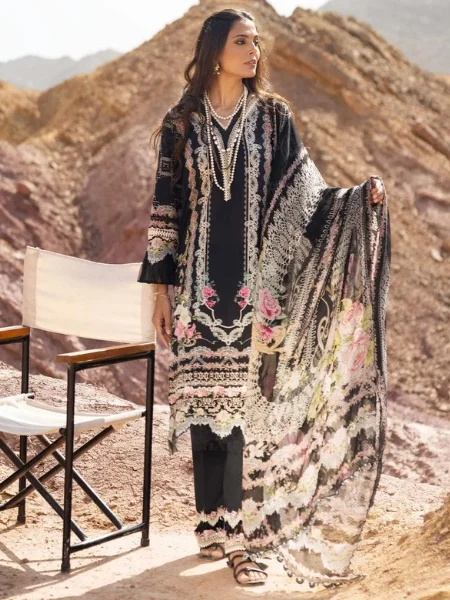 ELAF Signature ESC-03A STELLA Digital Printed Lawn Shirt with Chiffon Dupatta