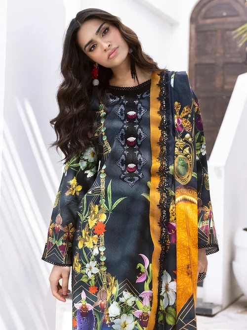 Roheenaz Whispered Unstitched | Palm Frond SHELAI8224