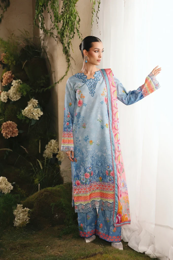 Rajbari Unstitched 3piece | Silah Silk Edit - 10