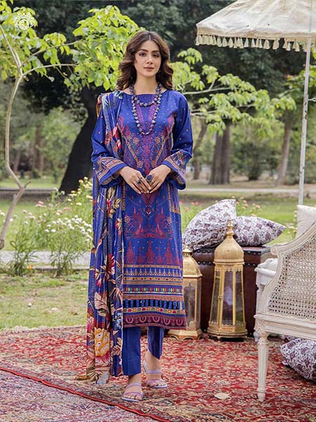 Gull Jee GMSK2301A10 Unstitched Luxury Digital Printed Lawn 3 Pc