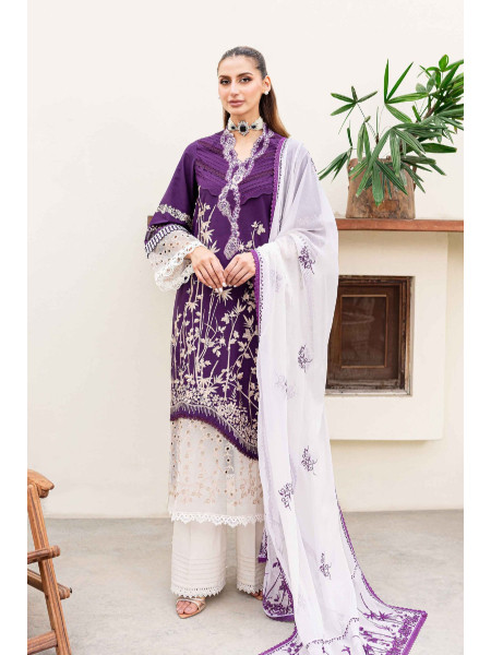 SABLE VOGUE SSC-03-24  Plum Orchid SHIREE ''24 UNSTITCHED COLLECTION