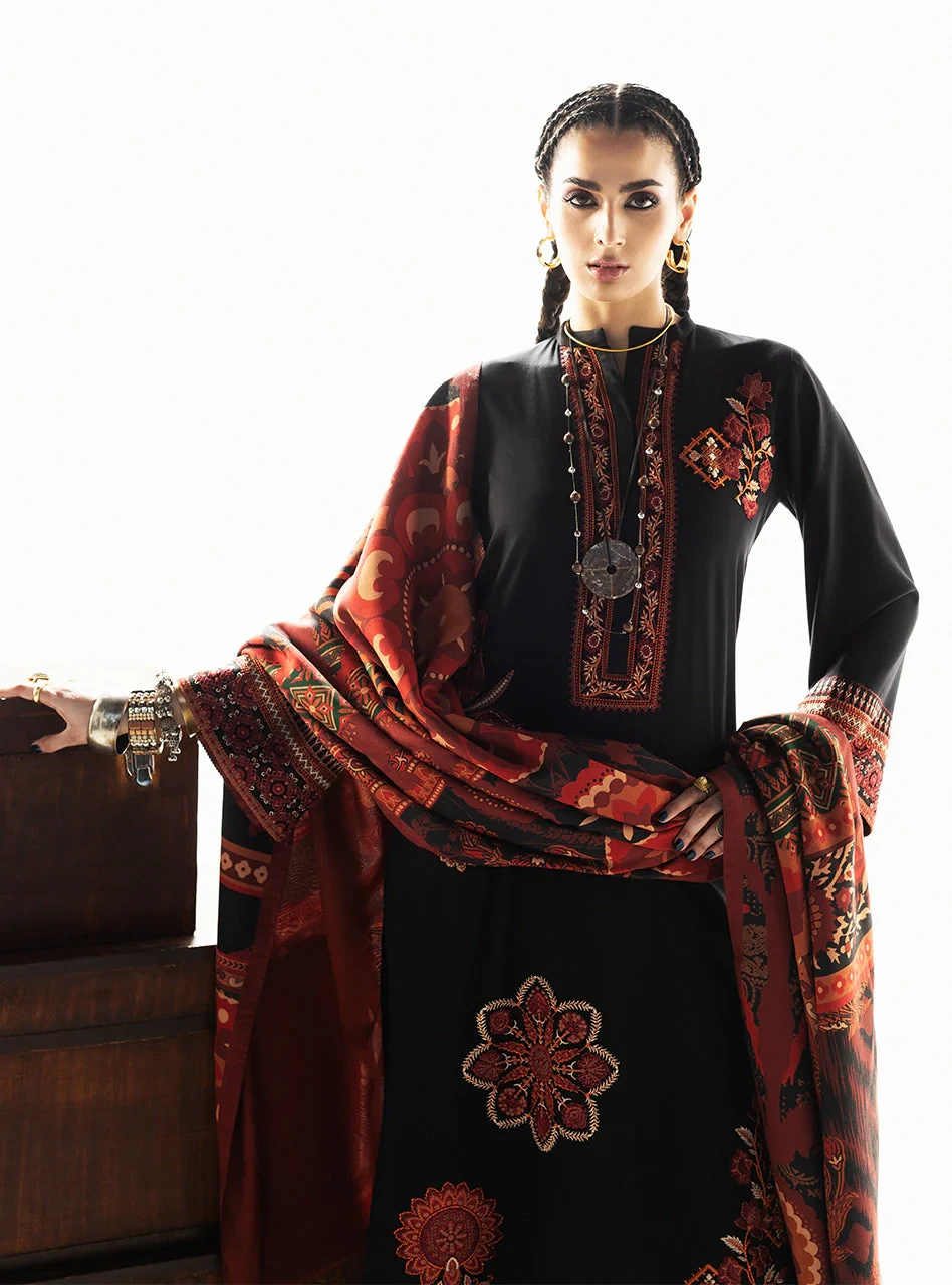 Zainab Chottani Unstitched 3pcs | Vira - D2