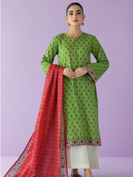 Orient NRDS-23-038 Unstitched printed 3 Piece with Lawn dupatta