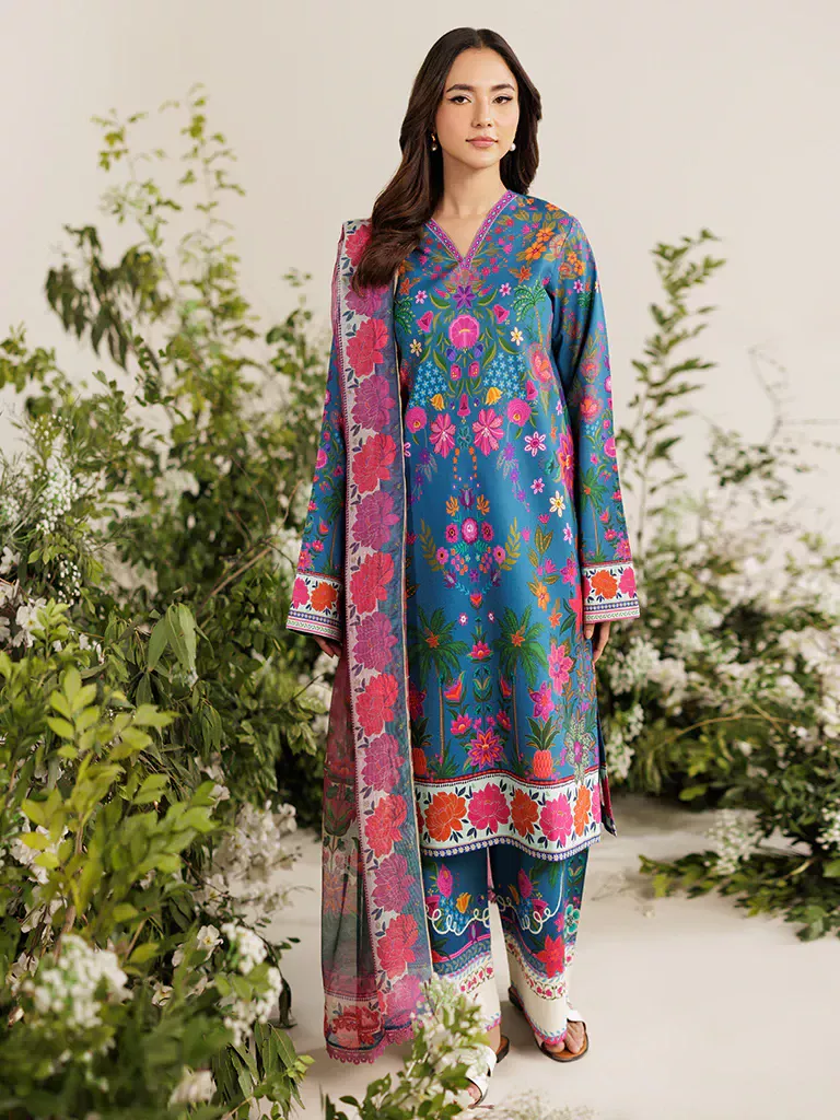 Amal Summer Prints Exclusive 3pcs by Rajbari in Bangladesh D-05