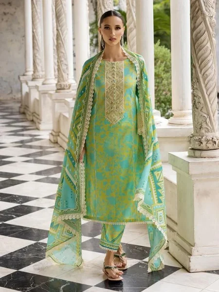 Tahra Lawn Poppy-Zest 4B by Zainab Chottani ‘23 at SHELAI