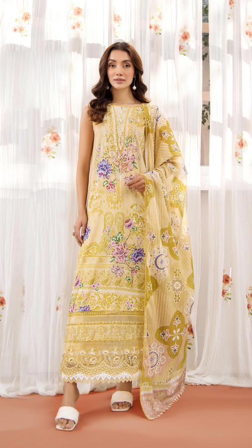 Esme By Gulljee Vol-01 Printed Embroidered Lawn Collection (GU ESM2401-A3)