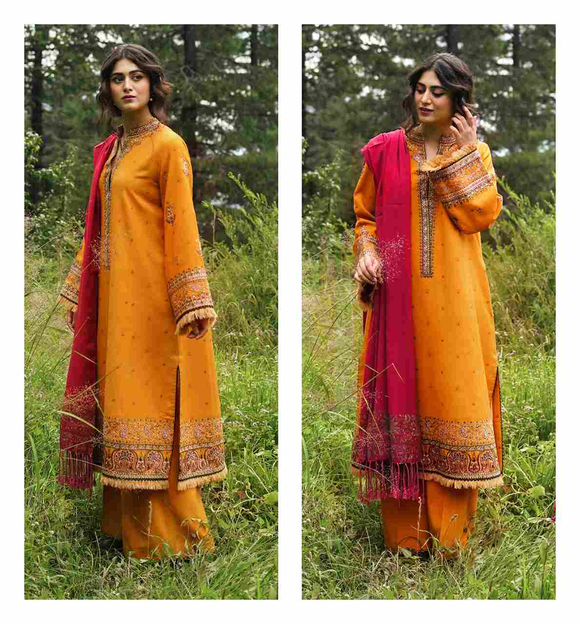 Printed Unstitched Winter Suits Collection