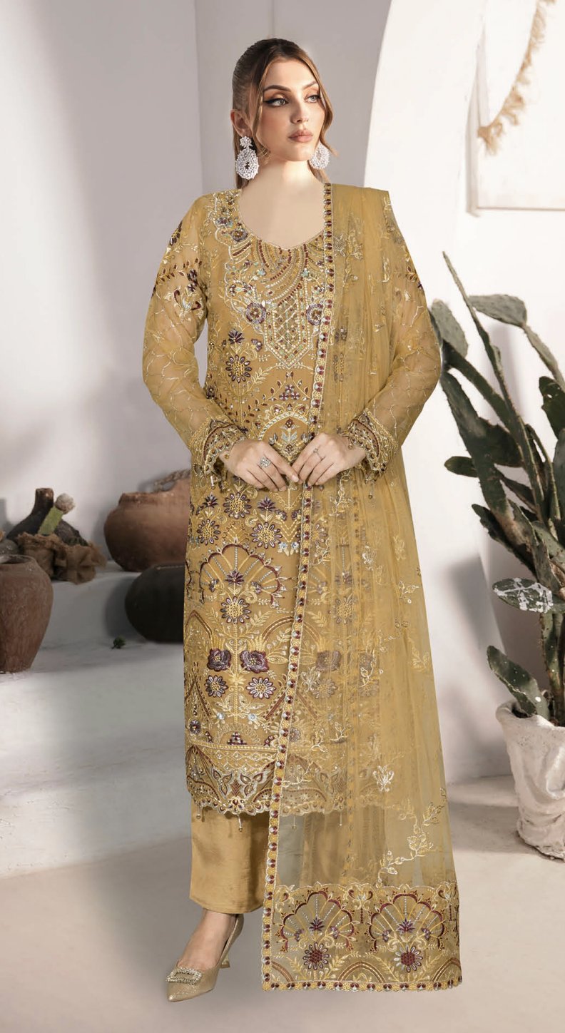 RAMSHA WA-586 Unstitched | MUSTERD