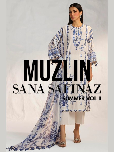 MUZLIN SUMMER VOLUME II BY SANA SAFINAZ UNSTITCHED COLLECTION