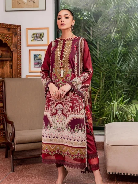 Jade Bliss Lawn Vol-III-20219-A Pakistani Digital Printed Lawn Collection