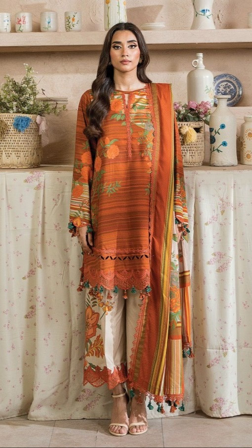 Charizma Range | Unstitched Printed Lawn collection 2026 | SHELAI26082804