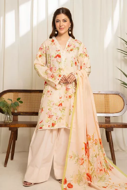 Unstitched 3Pc Printed Lawn Dress Coco | Sule 04