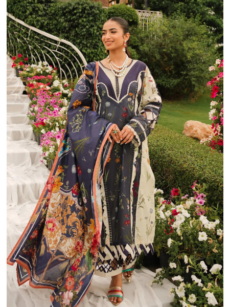 ELAF PRINTS EEP-08B - Breeze Together PRINTD UNSTITCHED LAWN COLLECTION ''24