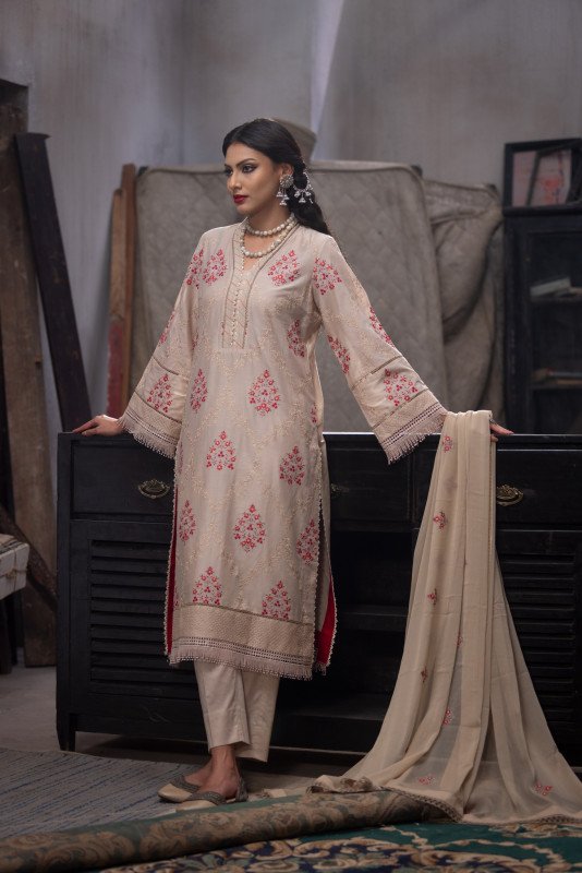 SHEHZADI Embroidered Lawn with Chiffon | SZ-2506