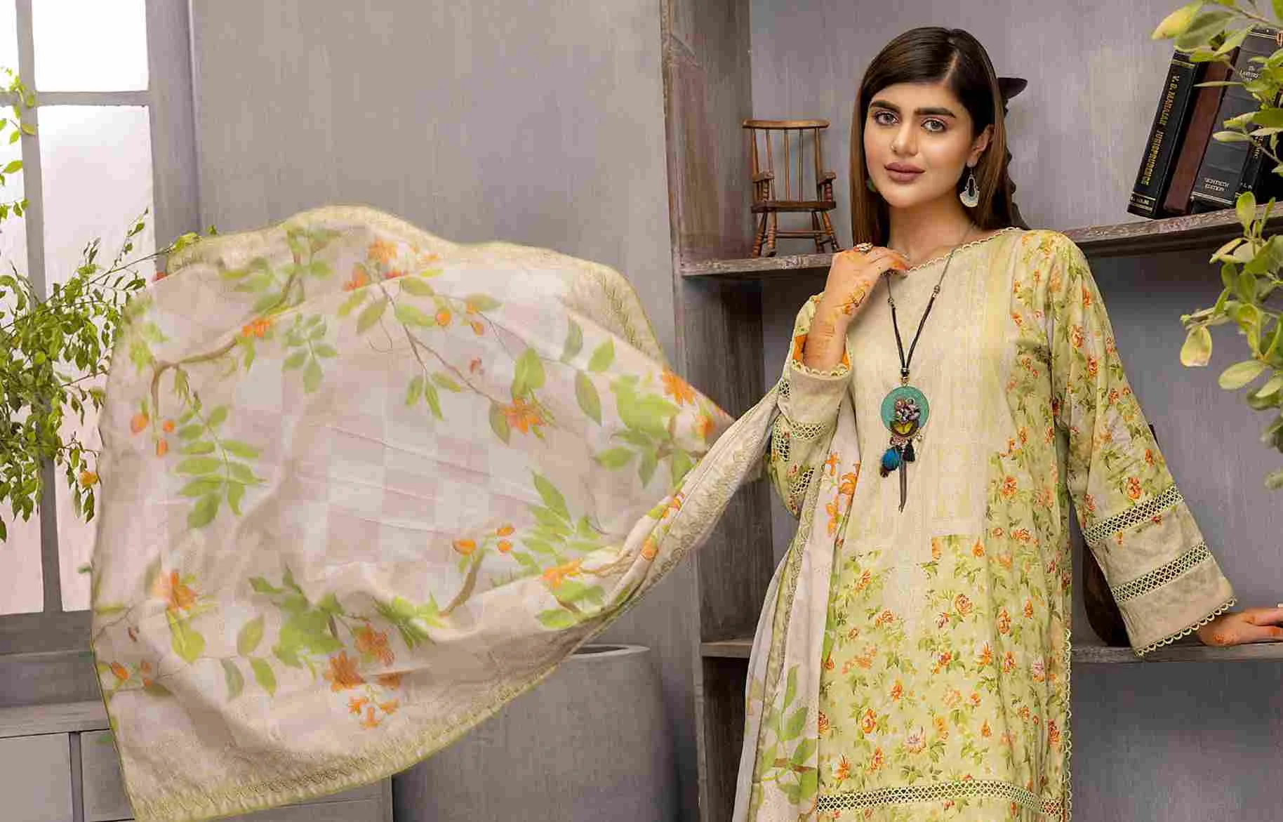 Charizma Aniq Unstitched Embroidered Lawn Collection-ANS-32