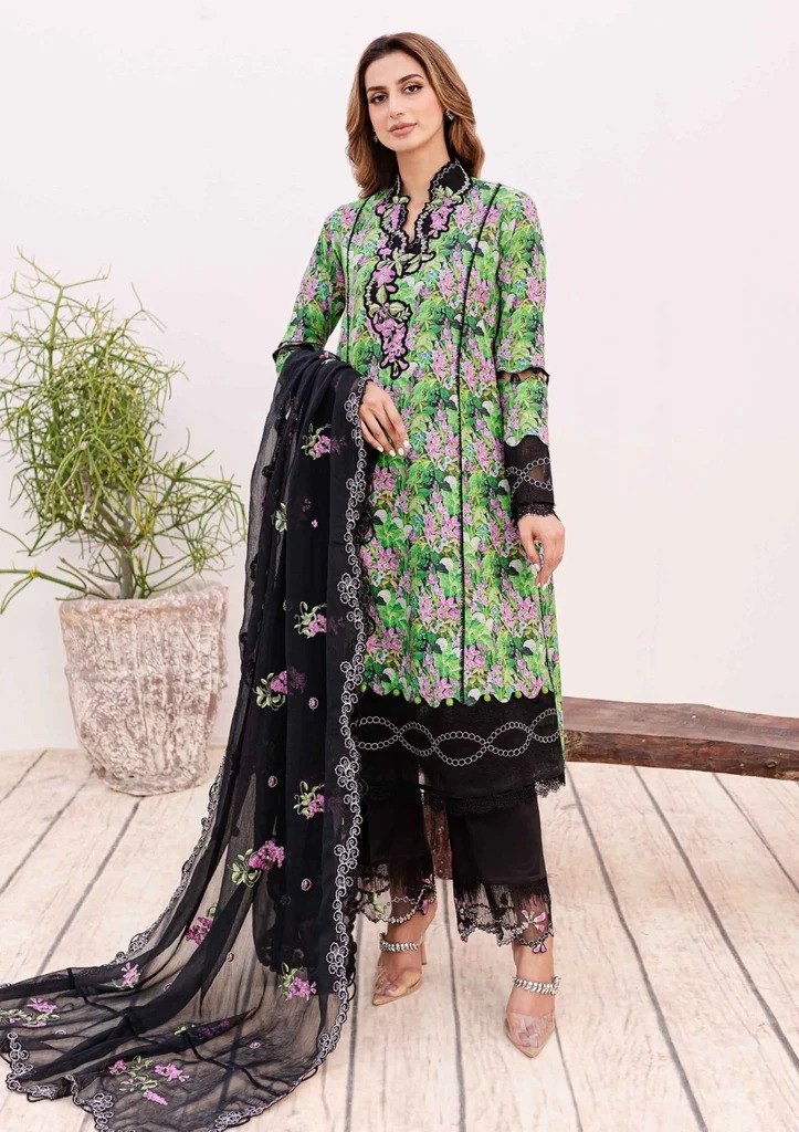 Lawn Collection Sable Vogue Shiree Black Iris | SHELAI3825